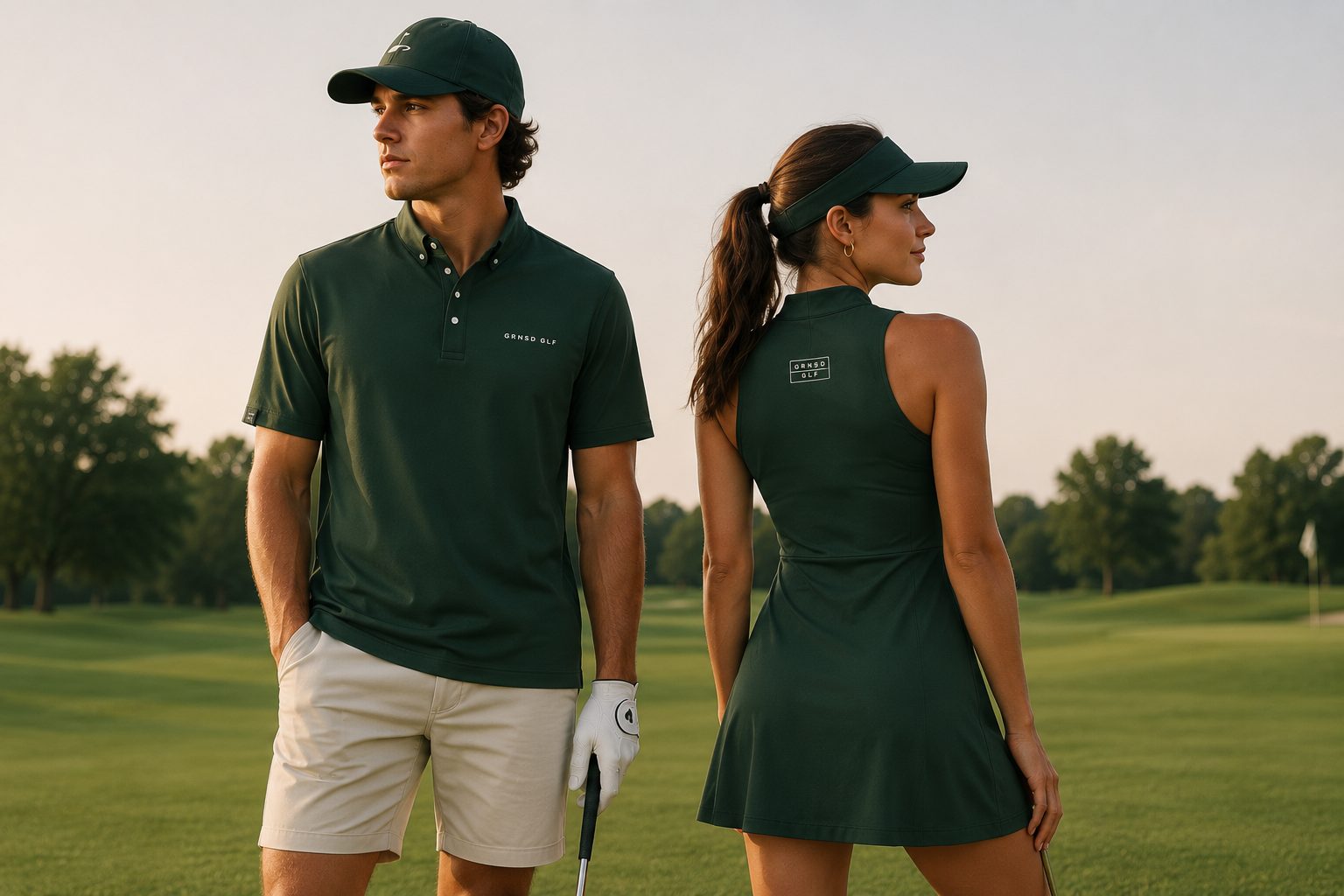 GRNSD GLF couple on the golf course